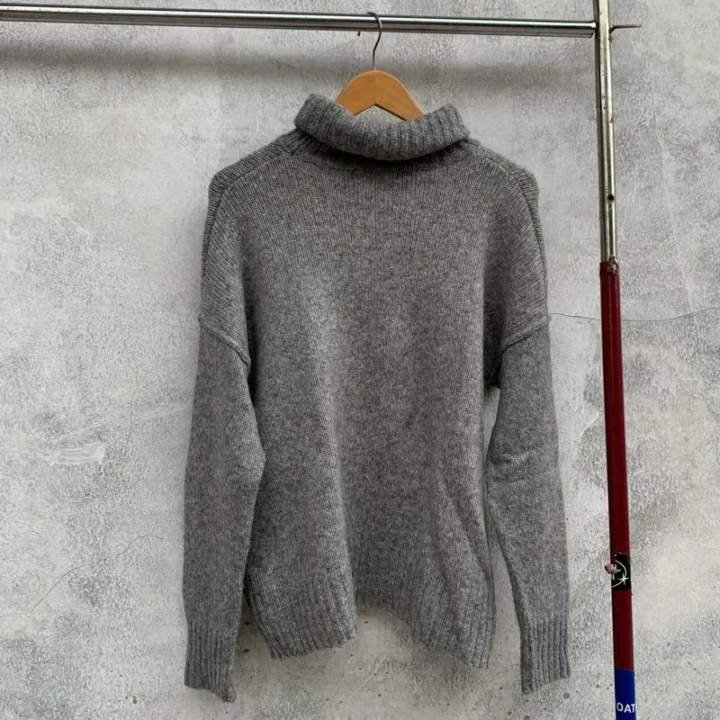 H&M Indie Minimalist Sweater Wanita gray photo 1