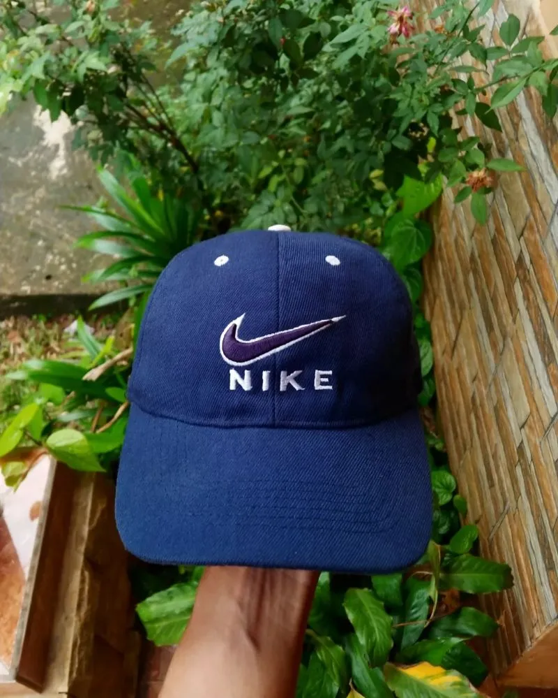 Nike Vintage Y2K Hat Pria navy photo 1
