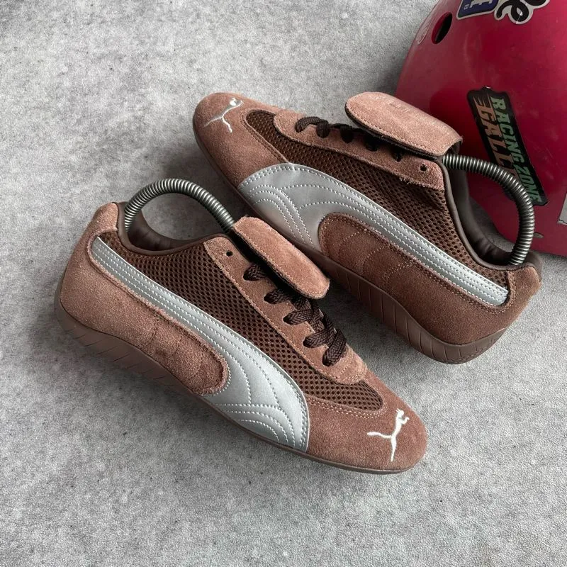 Puma Indie Casual Sneakers Wanita white brown photo 1