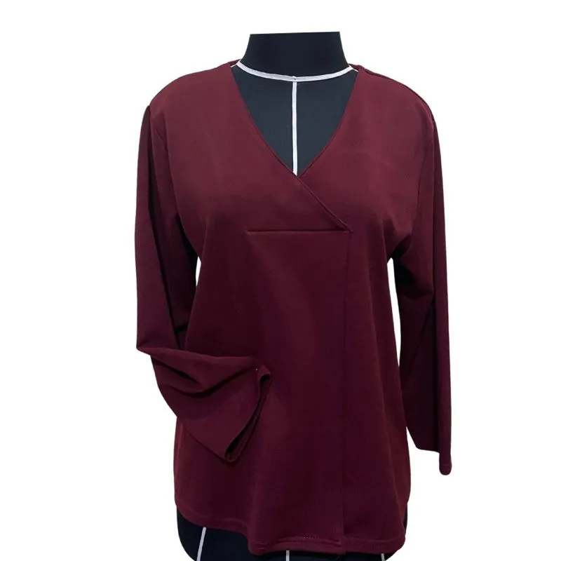 Minimalist Casual Blouse Wanita red photo 1