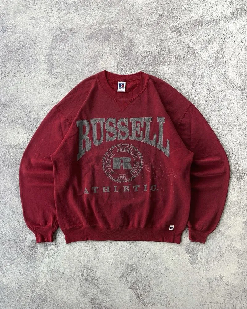 Russell Athletic Vintage Sweatshirt Pria burgundy photo 1