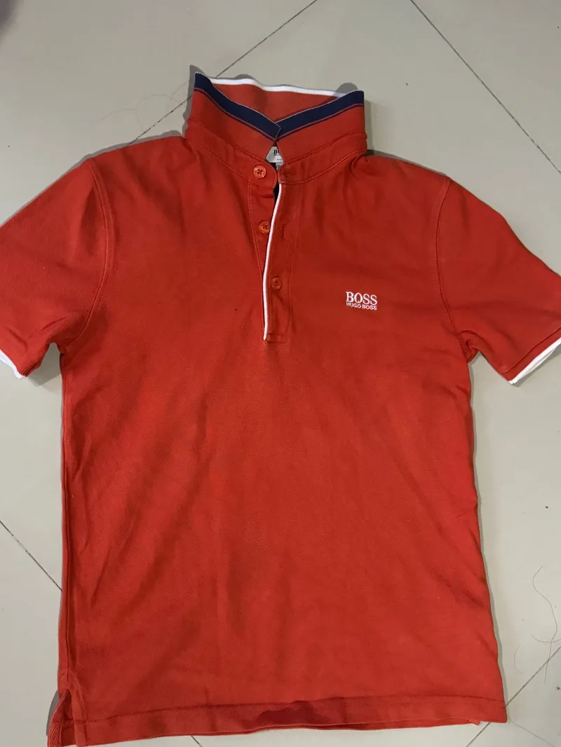 Luxury Casual Polo shirt Pria orange photo 1