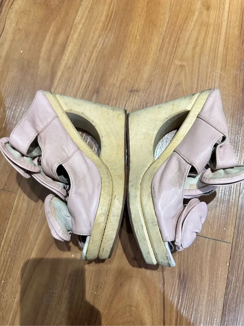 Vintage Wedge Wanita pink photo 1