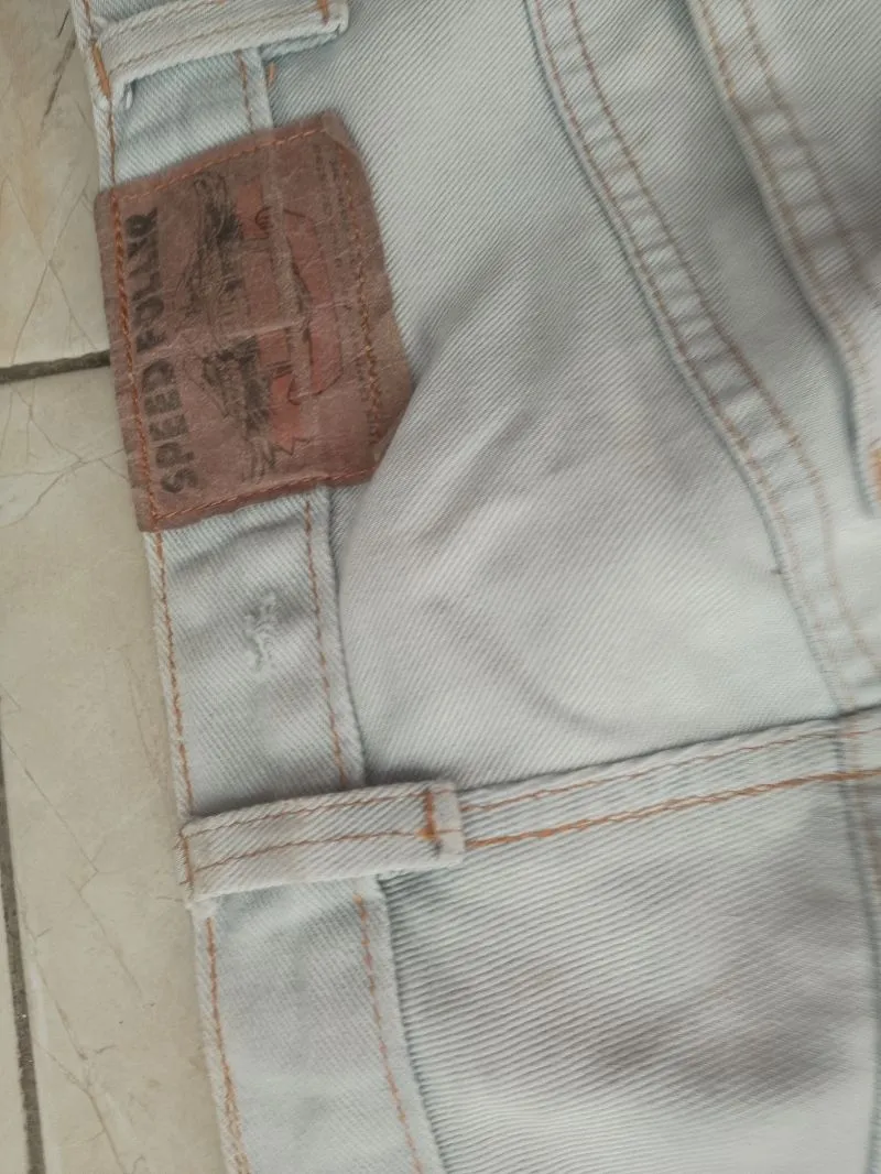 Lee Vintage Casual Jeans Pria white blue photo 1