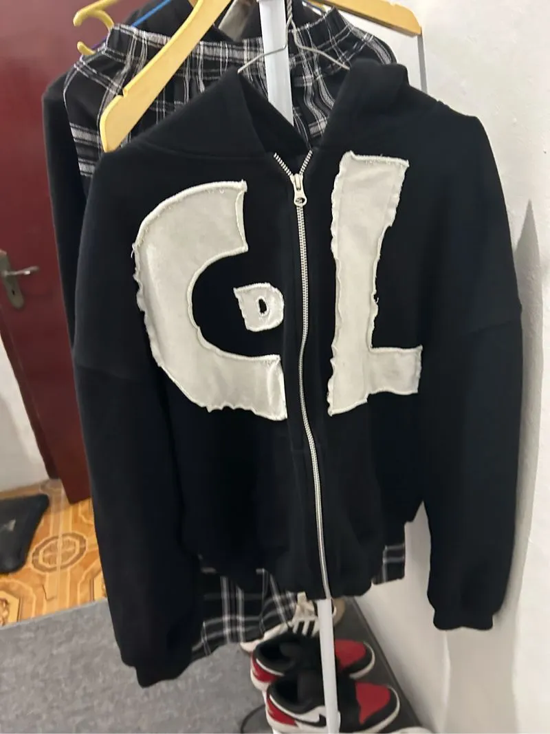 Vintage Y2K Hoody Pria black photo 1