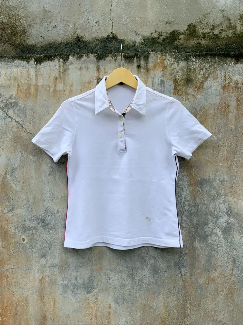 Burberry Vintage Casual Shirt Wanita white photo 1