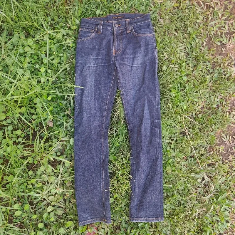 Nudie Streetwear Indie Jeans Pria navy photo 1
