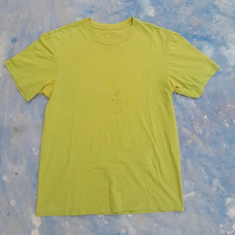 Patagonia Streetwear Indie T-shirt Pria green yellow photo 1