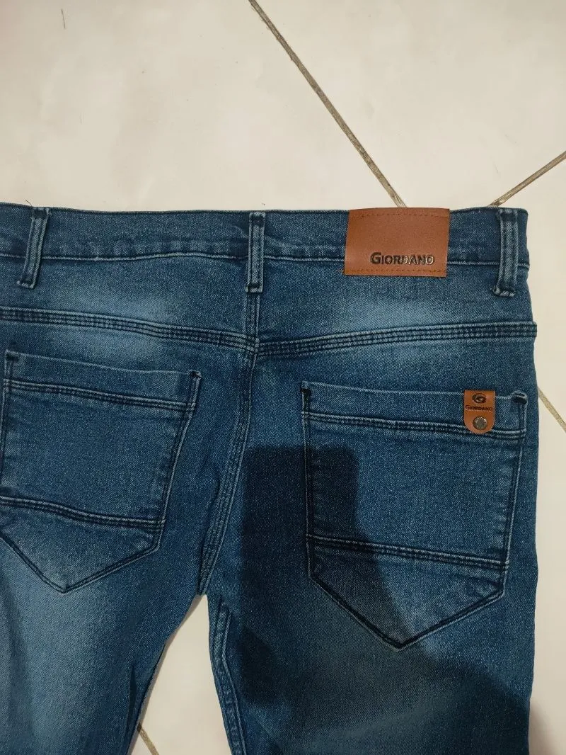 Giordano Casual Jeans Pria navy blue photo 1