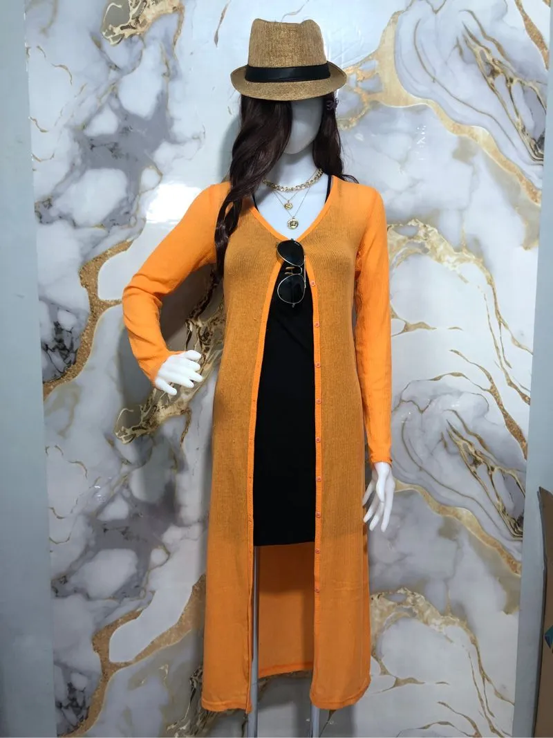 Casual Gilet Wanita orange photo 1