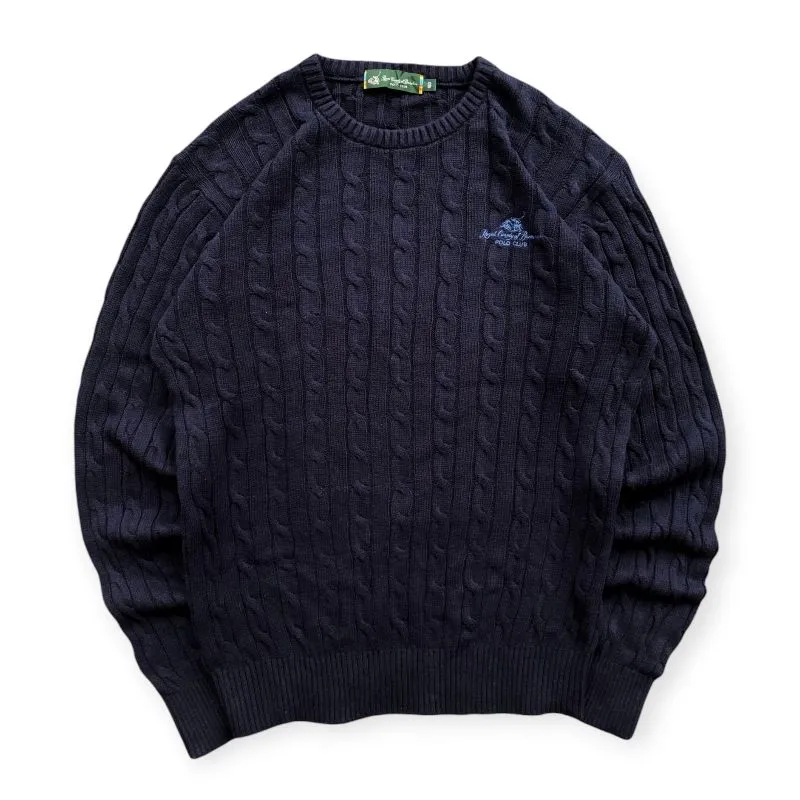 Beverly Hills Polo Club Vintage Casual Sweater Pria navy photo 1