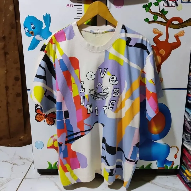 Adidas Casual T-shirt Pria white photo 1