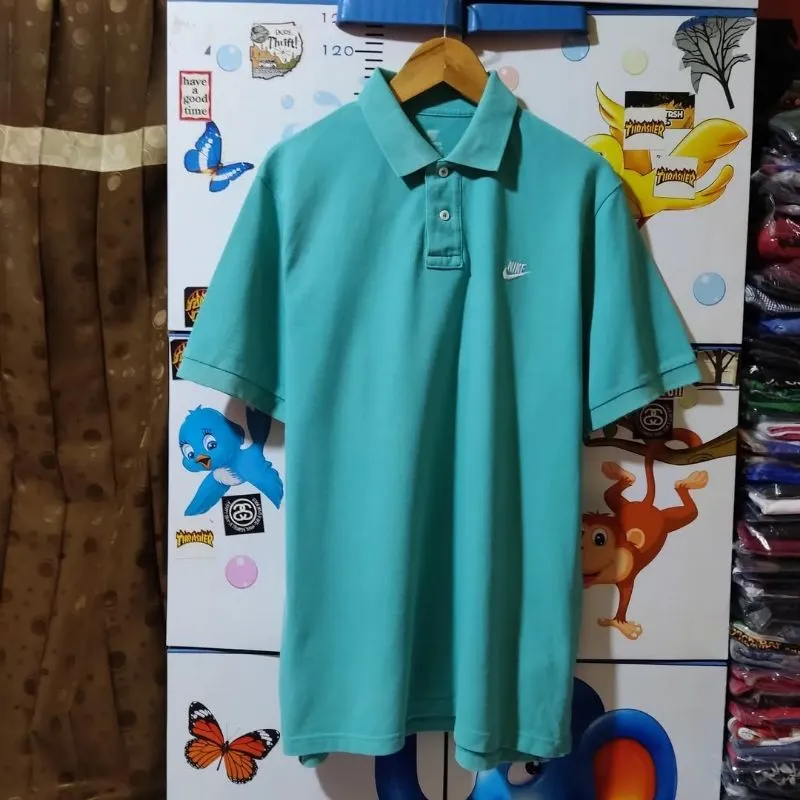 Nike Sportswear Casual Polo shirt Pria green photo 1