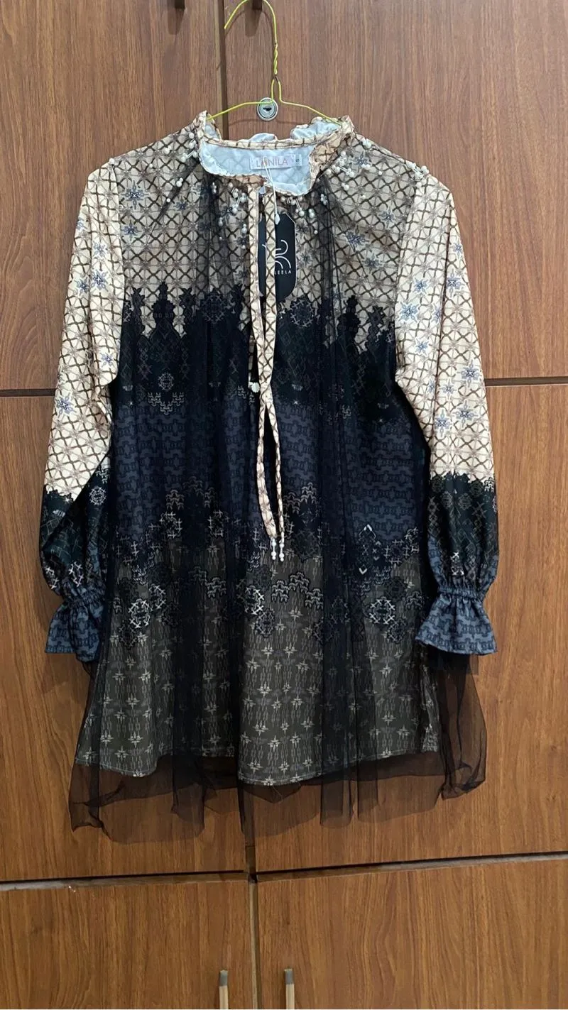 Muslim Blouse Wanita black photo 1