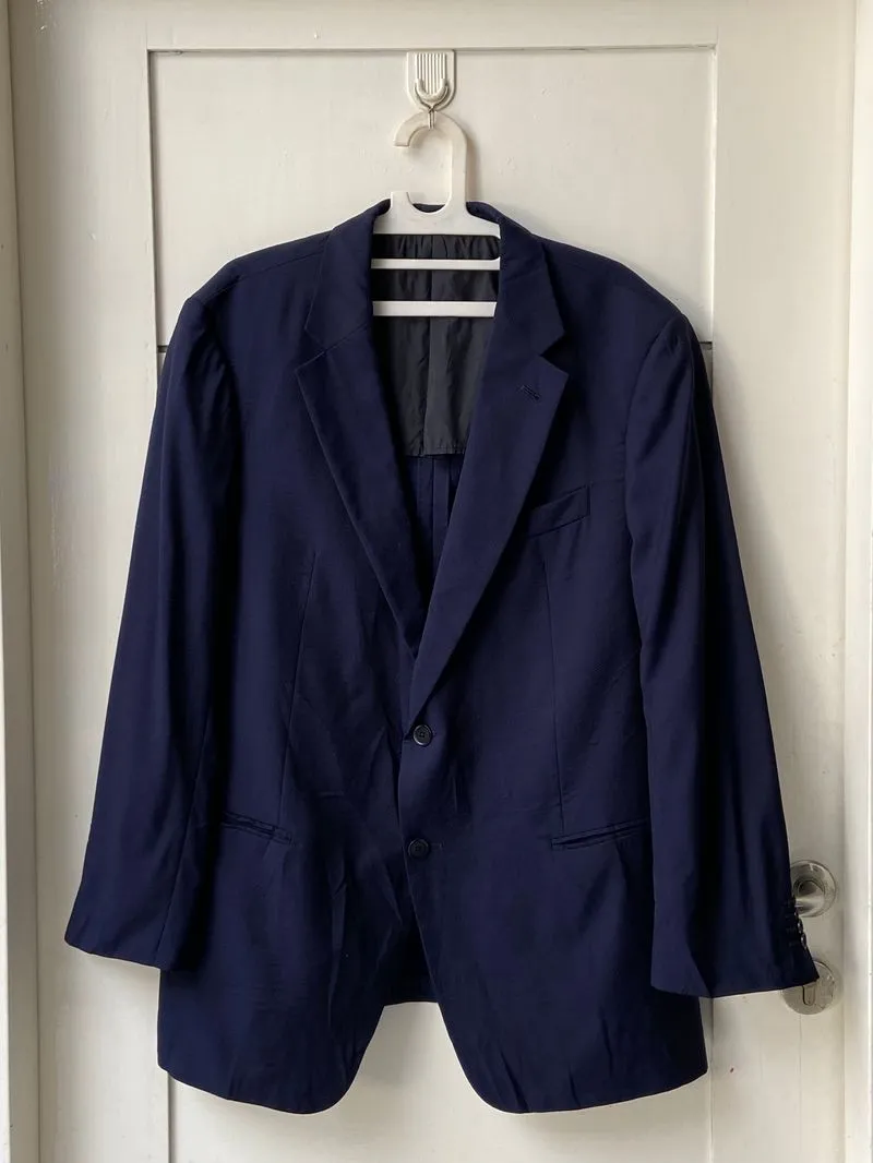 Armani	 Casual Formal shirt Pria navy blue photo 1