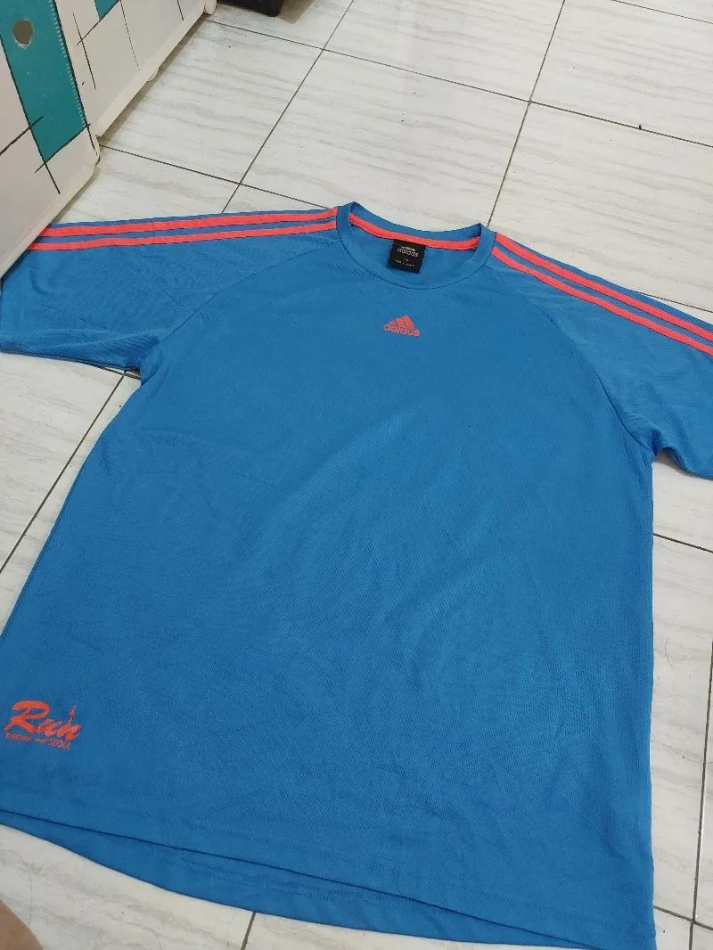 Adidas Casual Jersey Pria blue photo 1