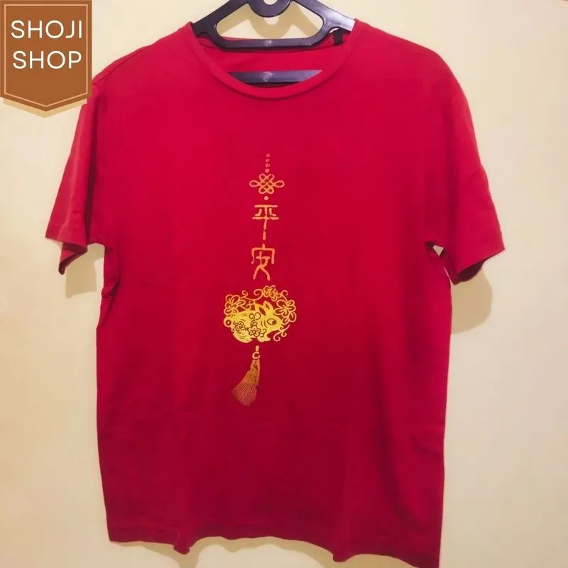 Casual T-shirt Wanita red photo 1