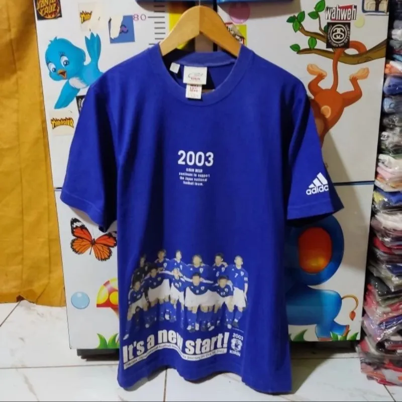 Adidas Casual T-shirt Pria blue photo 1