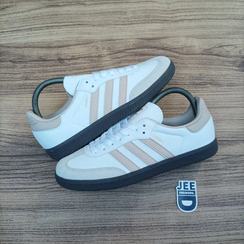Adidas Casual Sneakers Wanita white brown photo 1