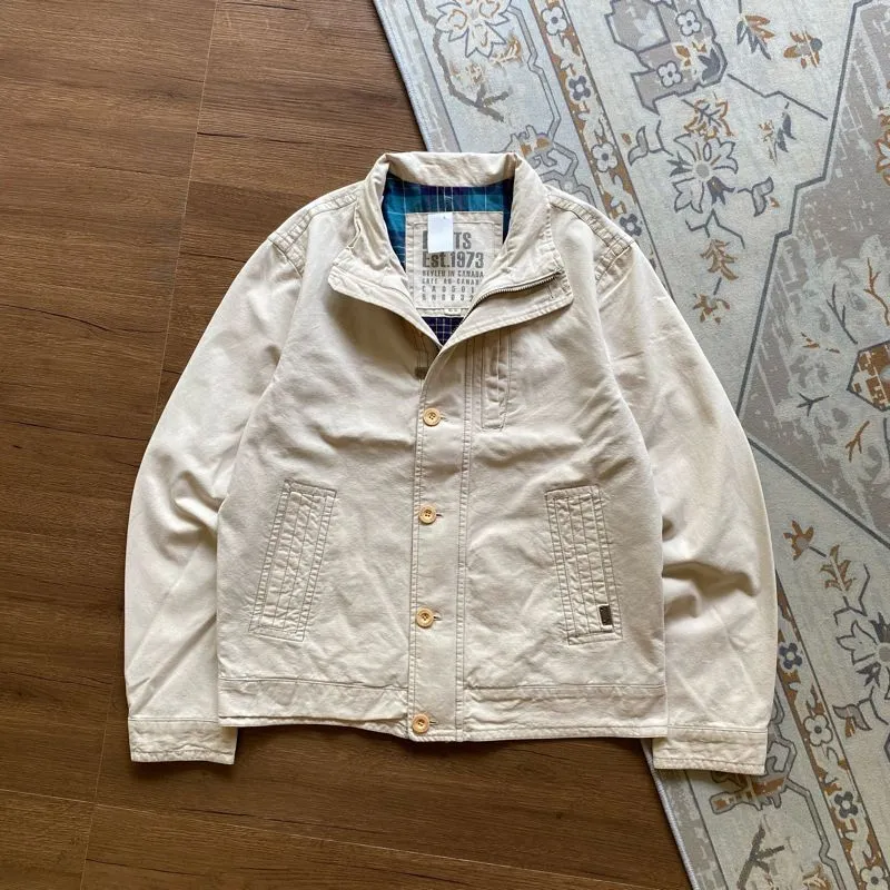 Japanese brand Vintage Casual Harrington jacket Pria cream photo 1