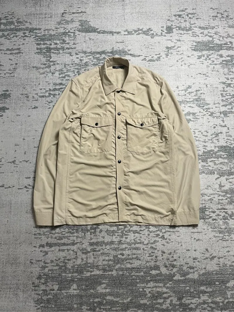 Lacoste Vintage Streetwear Track jacket Pria khaki photo 1