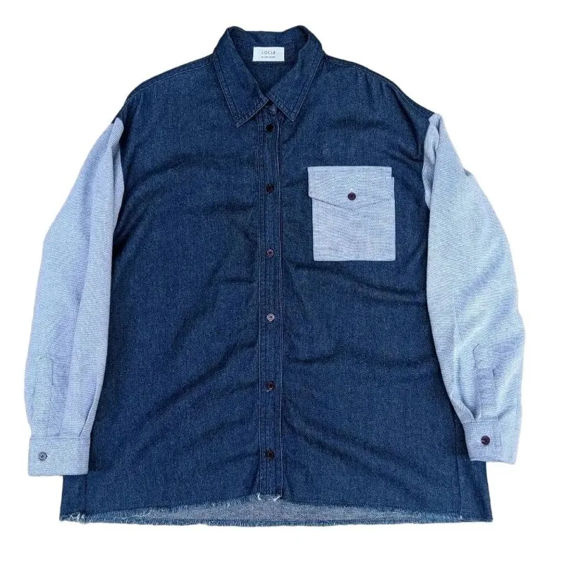 Vintage Streetwear Formal shirt Pria blue photo 1