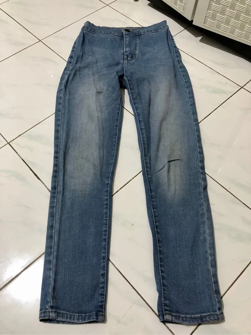Casual Skinny jeans Wanita blue photo 1