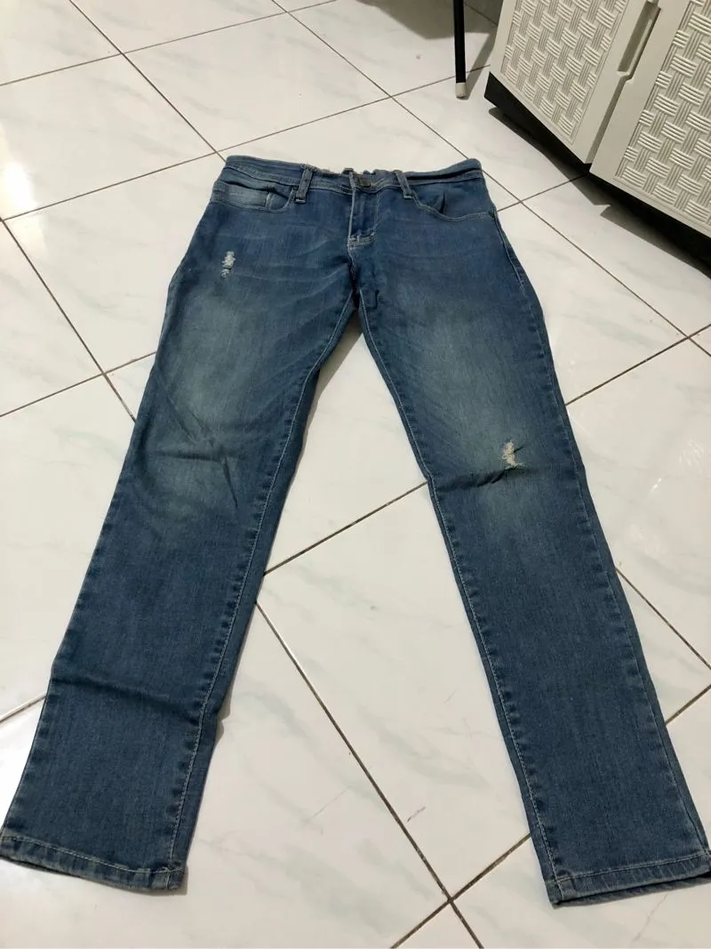 Casual Skinny jeans Wanita blue photo 1