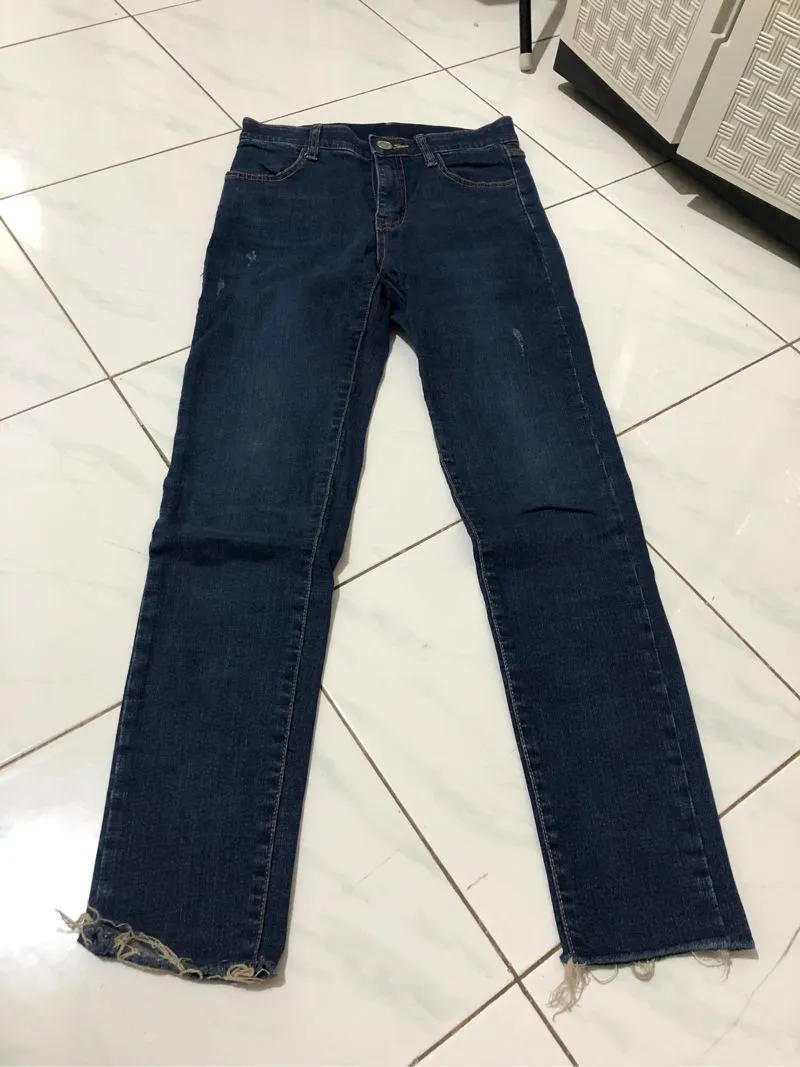 Casual Skinny jeans Wanita blue photo 1