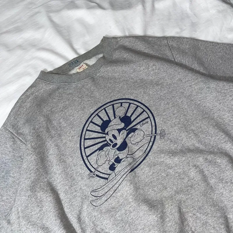 Disney Streetwear Casual Sweatshirt Pria gray photo 1