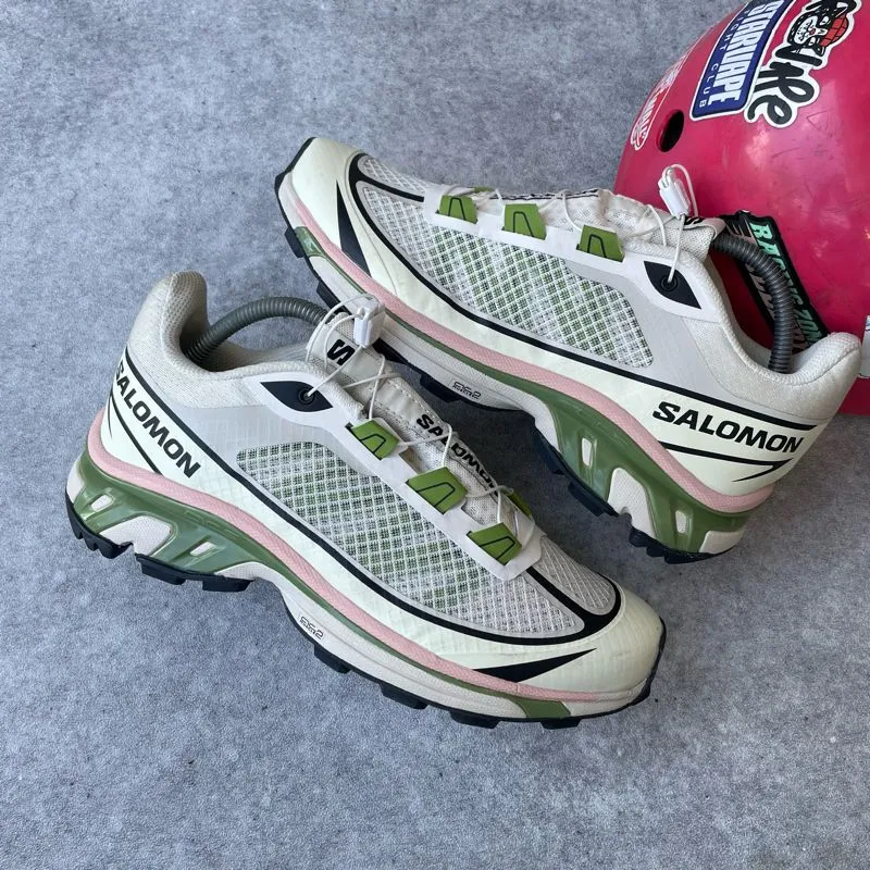 Salomon Gorpcore Casual Sneakers Pria white green photo 1