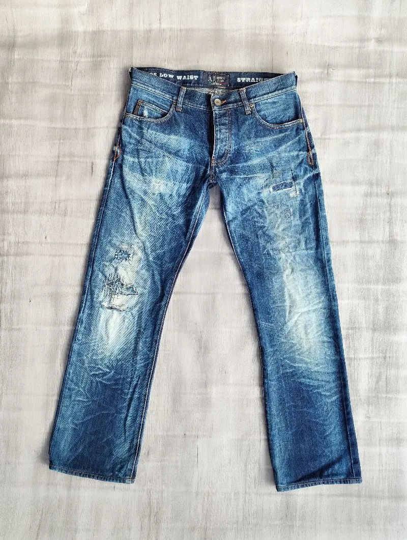 Armani	 Streetwear Luxury Jeans Pria navy photo 1
