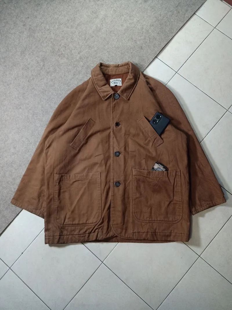 Japanese brand Vintage Casual Parka Pria brown photo 1