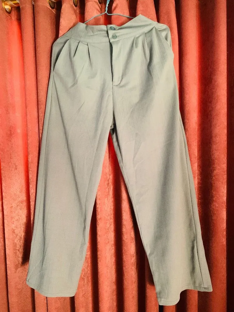 Casual High waisted jeans Wanita green photo 1