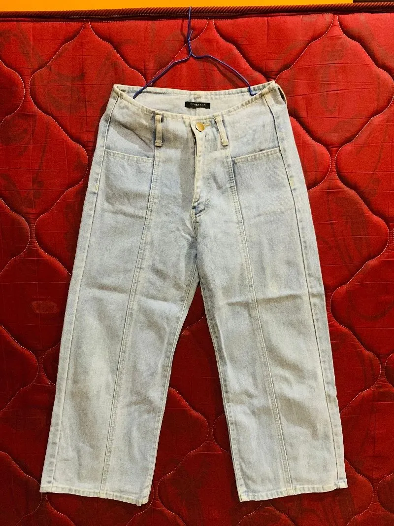 Casual High waisted jeans Wanita gray photo 1
