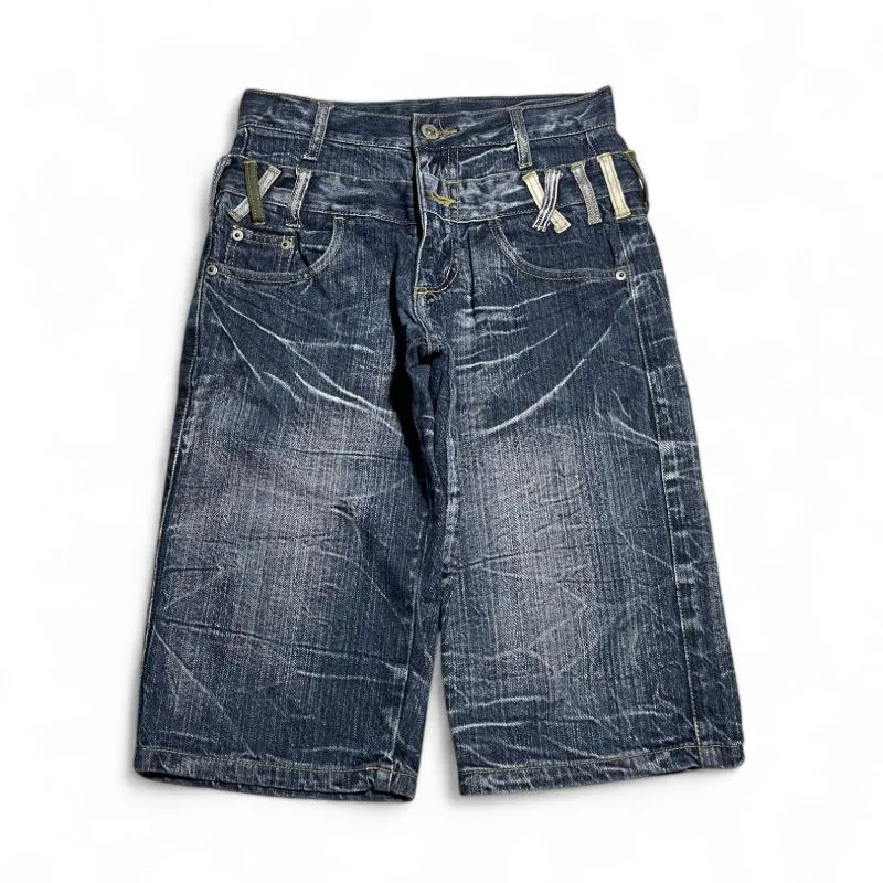 Streetwear Y2K Short Wanita white black photo 1