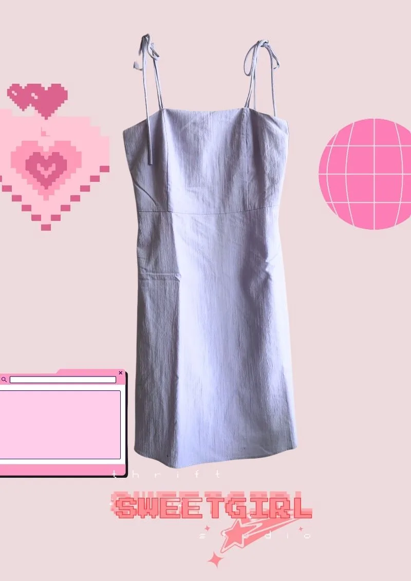 Pomelo Fairy Minimalist Summer dress Wanita blue photo 1