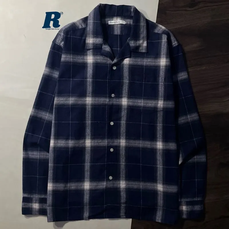 Japanese brand Streetwear Sportswear Casual shirt Pria white navy photo 1