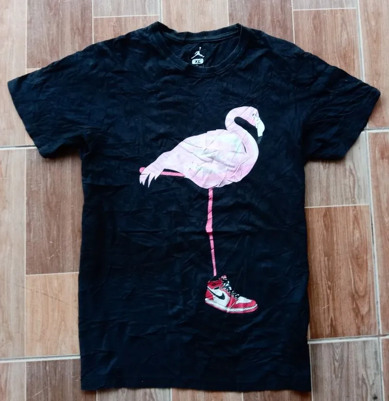 Nike Air Jordan Casual T-shirt Pria black photo 1