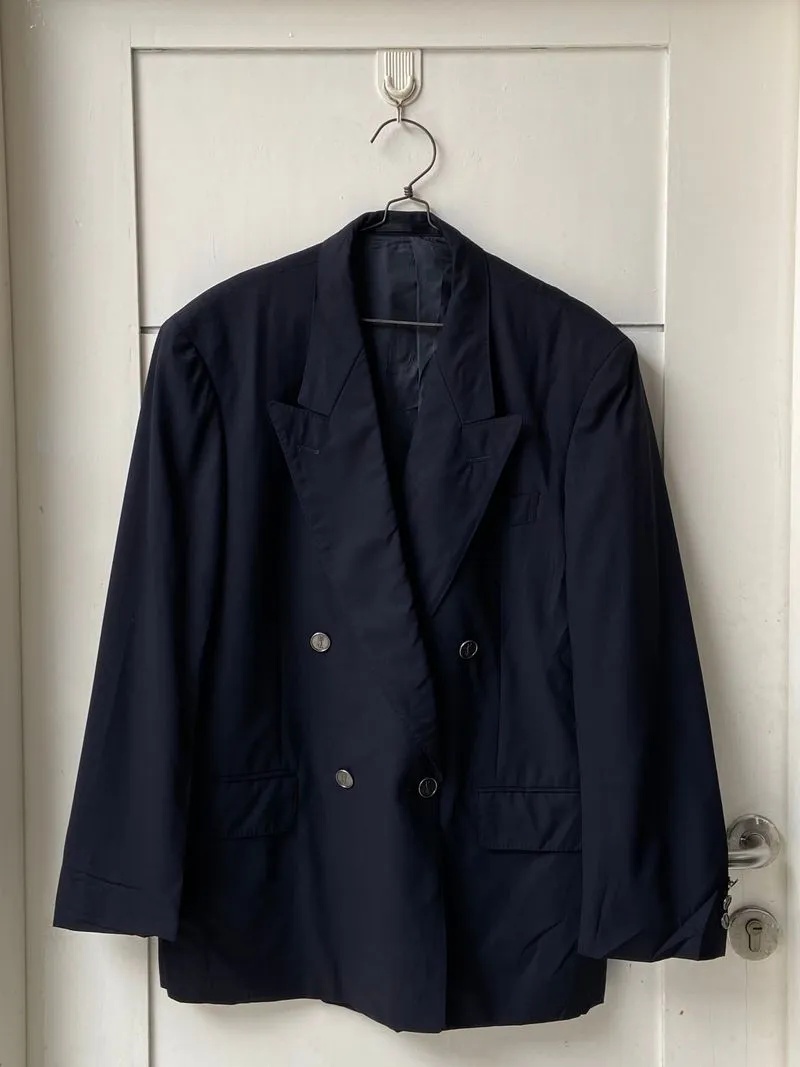 Yves Saint Laurent YSL Casual Suit Pria navy photo 1