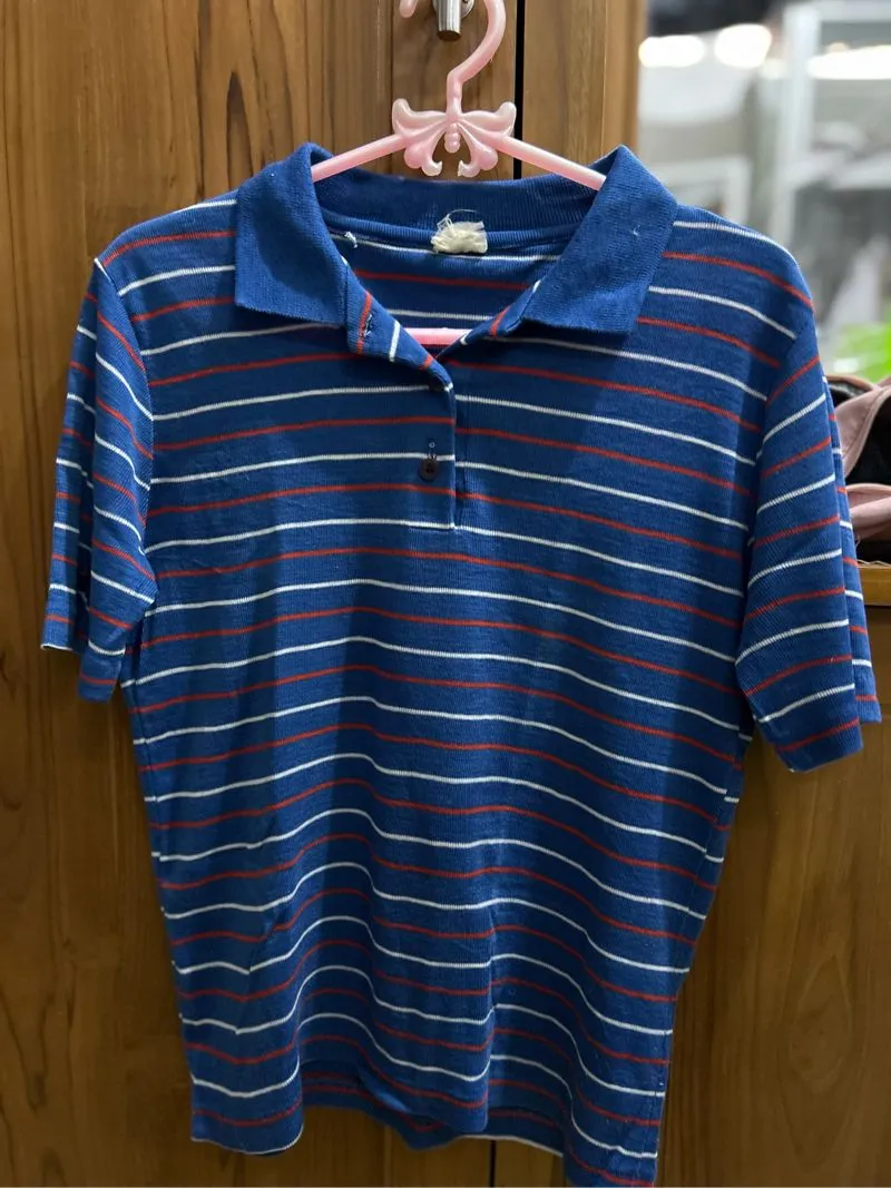 Casual T-shirt Wanita multicolor blue photo 1