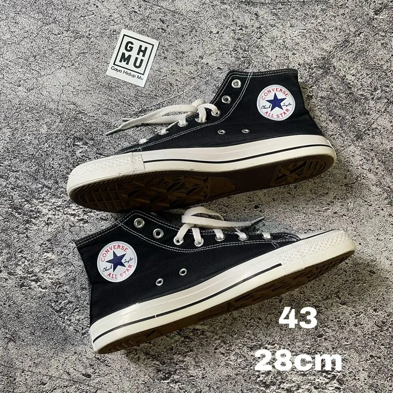 Converse Casual Sneakers Pria white black photo 1