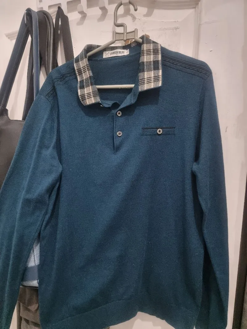 Vintage Casual Polo shirt Pria navy photo 1