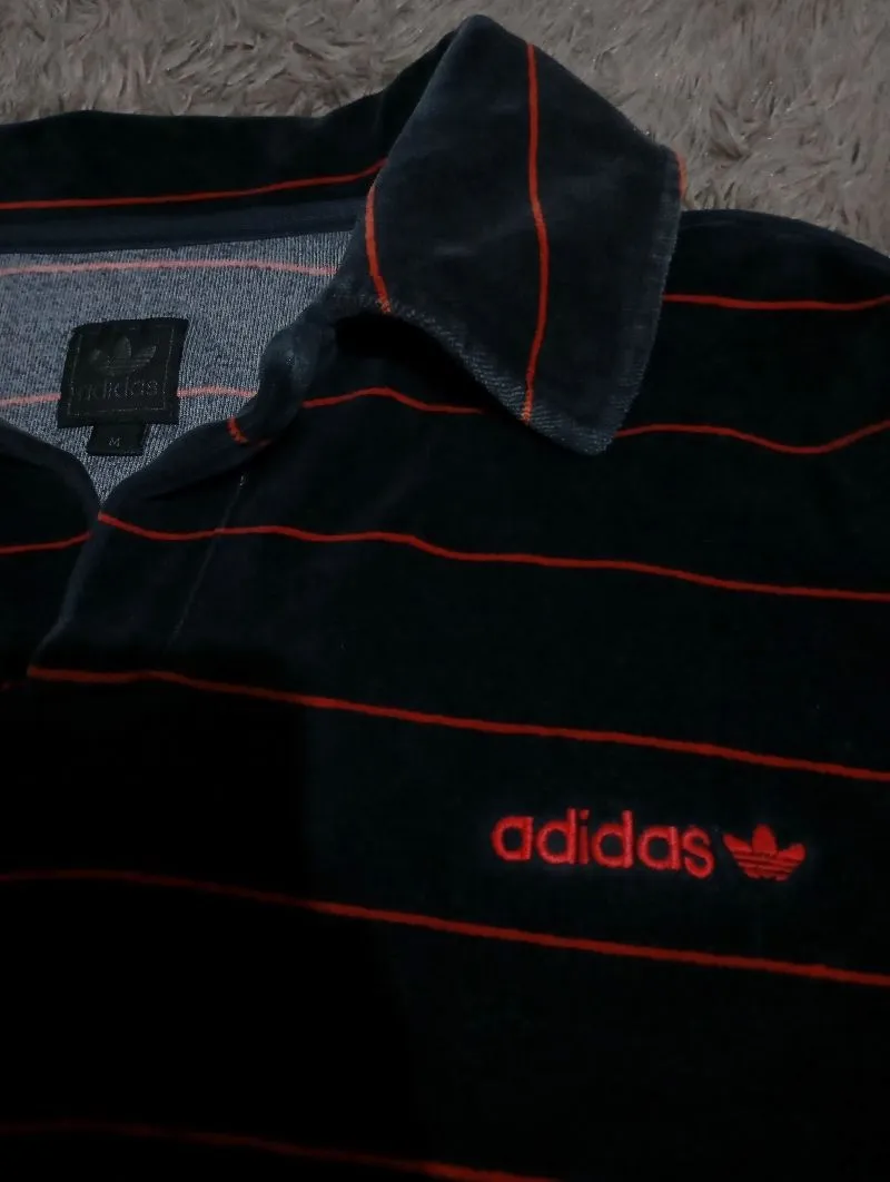 Adidas Vintage Casual Polo shirt Pria navy photo 1