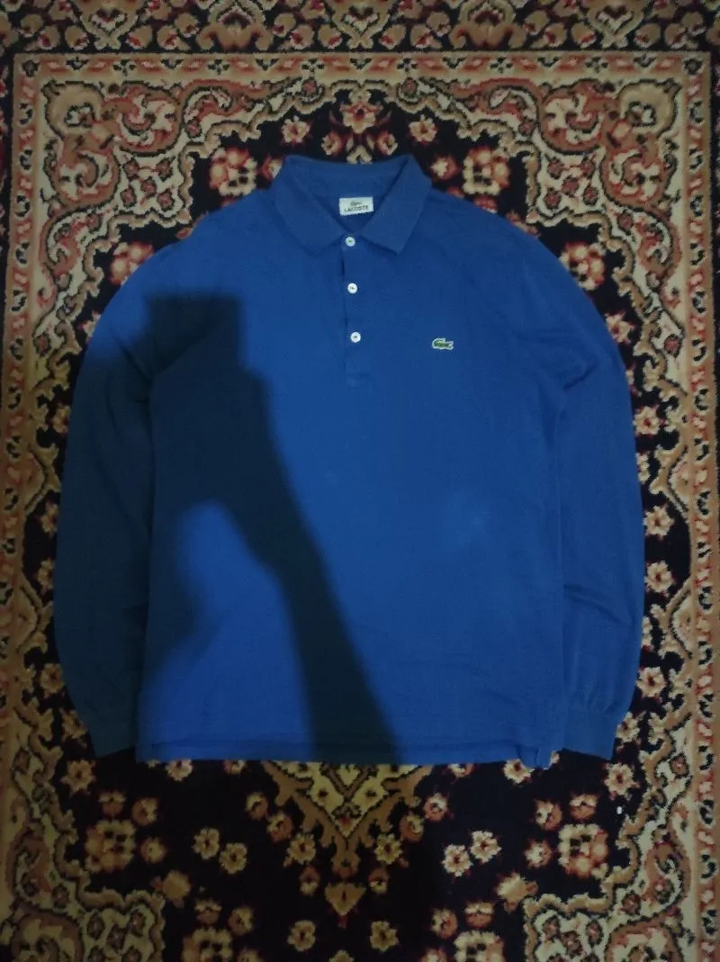 Lacoste Minimalist Casual Polo shirt Pria blue photo 1