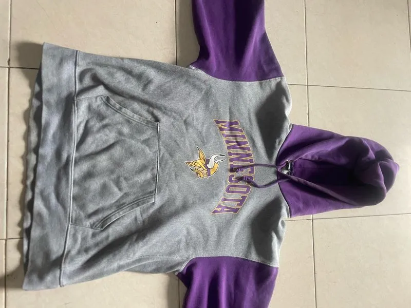Vintage Casual Hoody Pria purple gray photo 1
