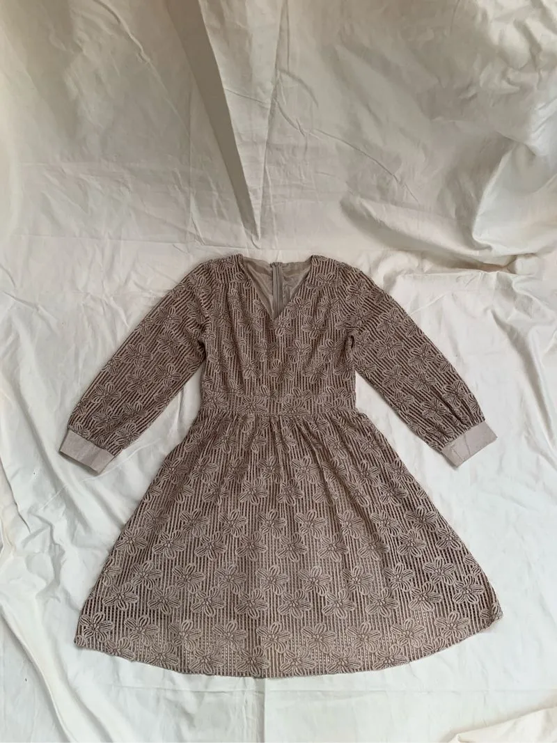 Japanese brand Coquette Midi dress Wanita tan photo 1