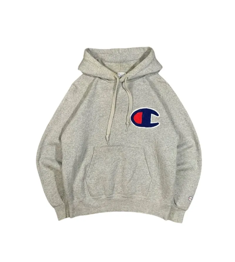 Champion Streetwear Casual Hoody Pria gray photo 1