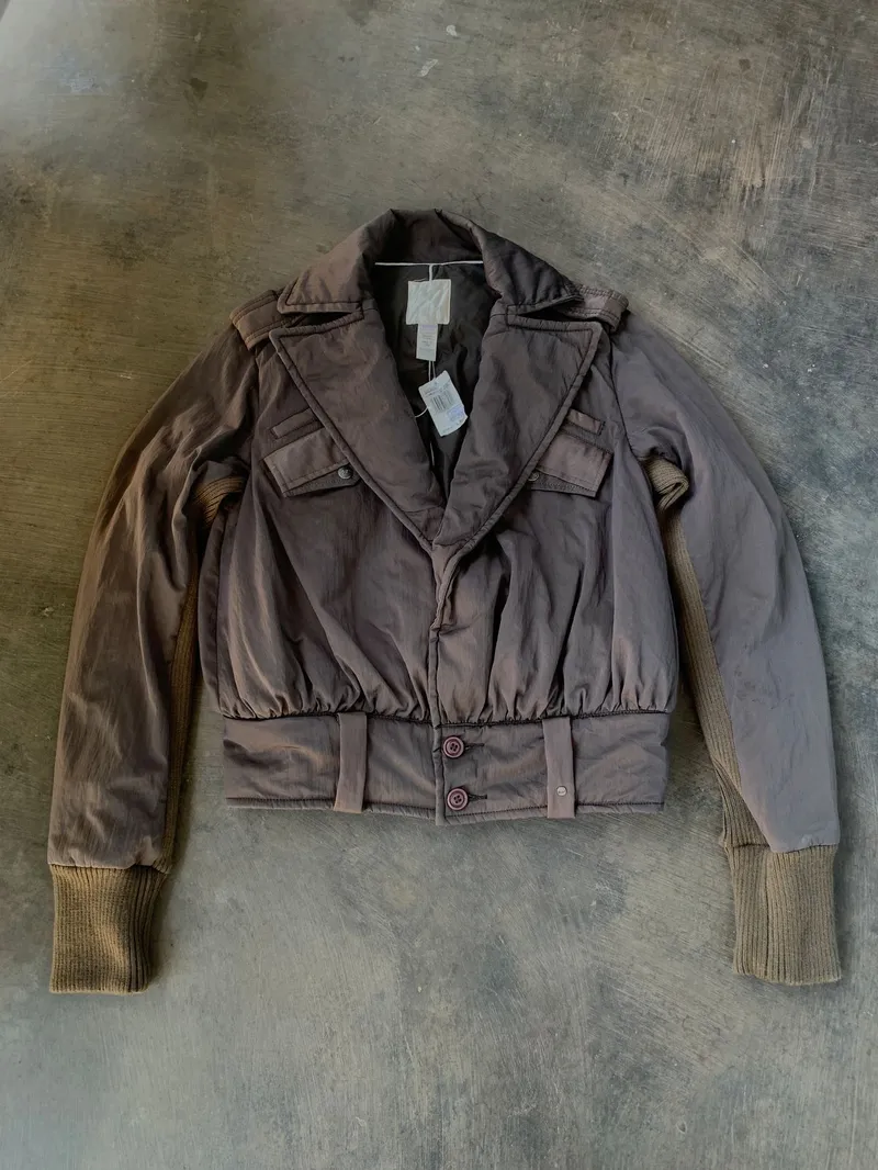 Diesel Vintage Biker Bomber jacket Pria brown photo 1