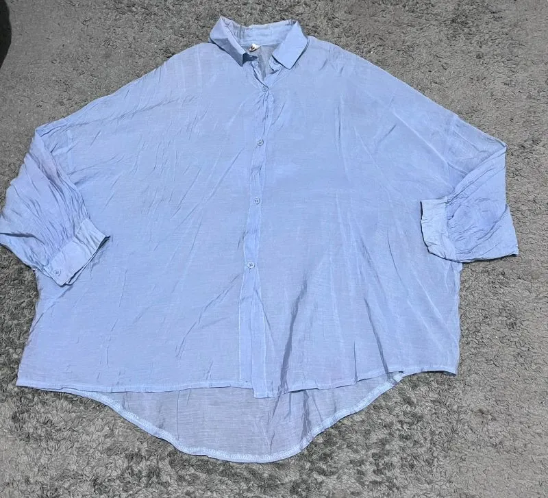 Casual Blouse Wanita blue photo 1